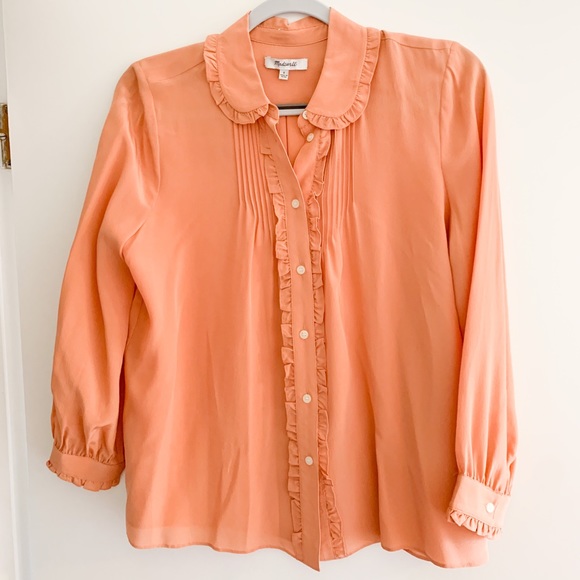 Madewell silk button down top - Picture 2 of 4